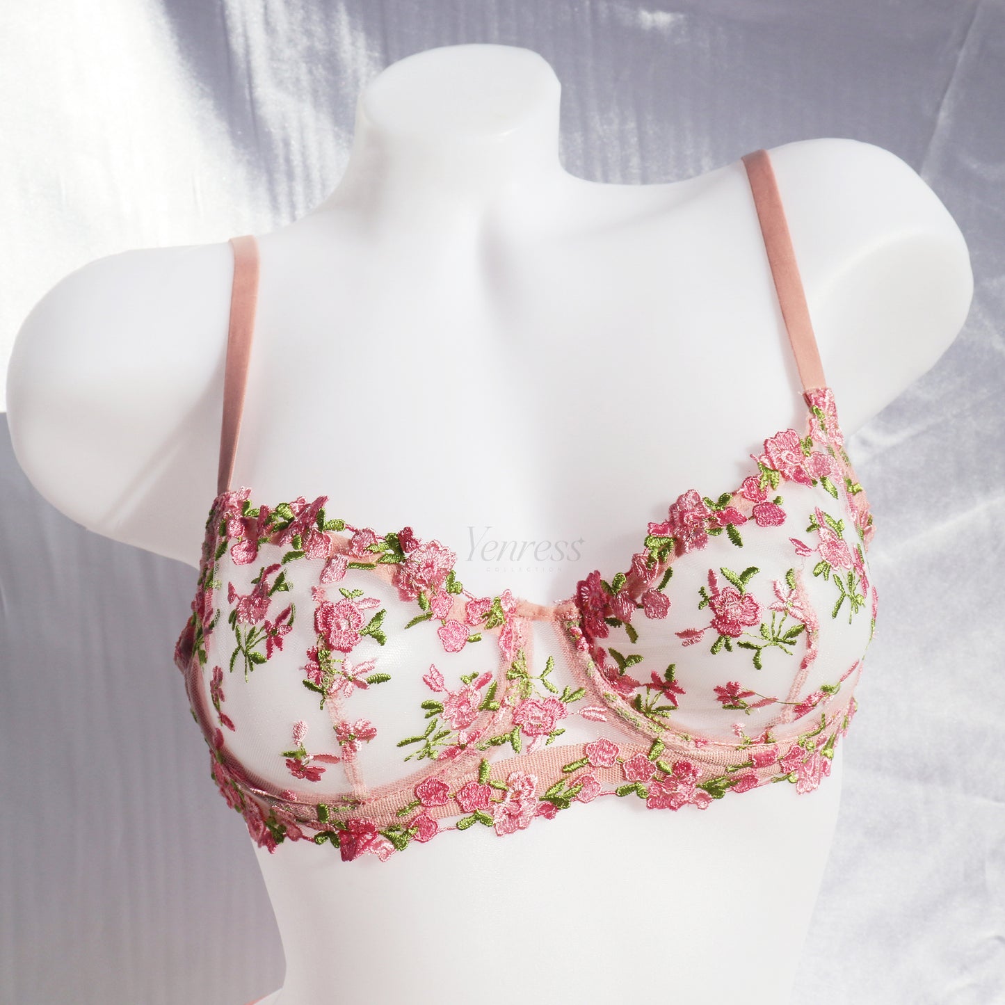Pink Bouquet Lingerie Set
