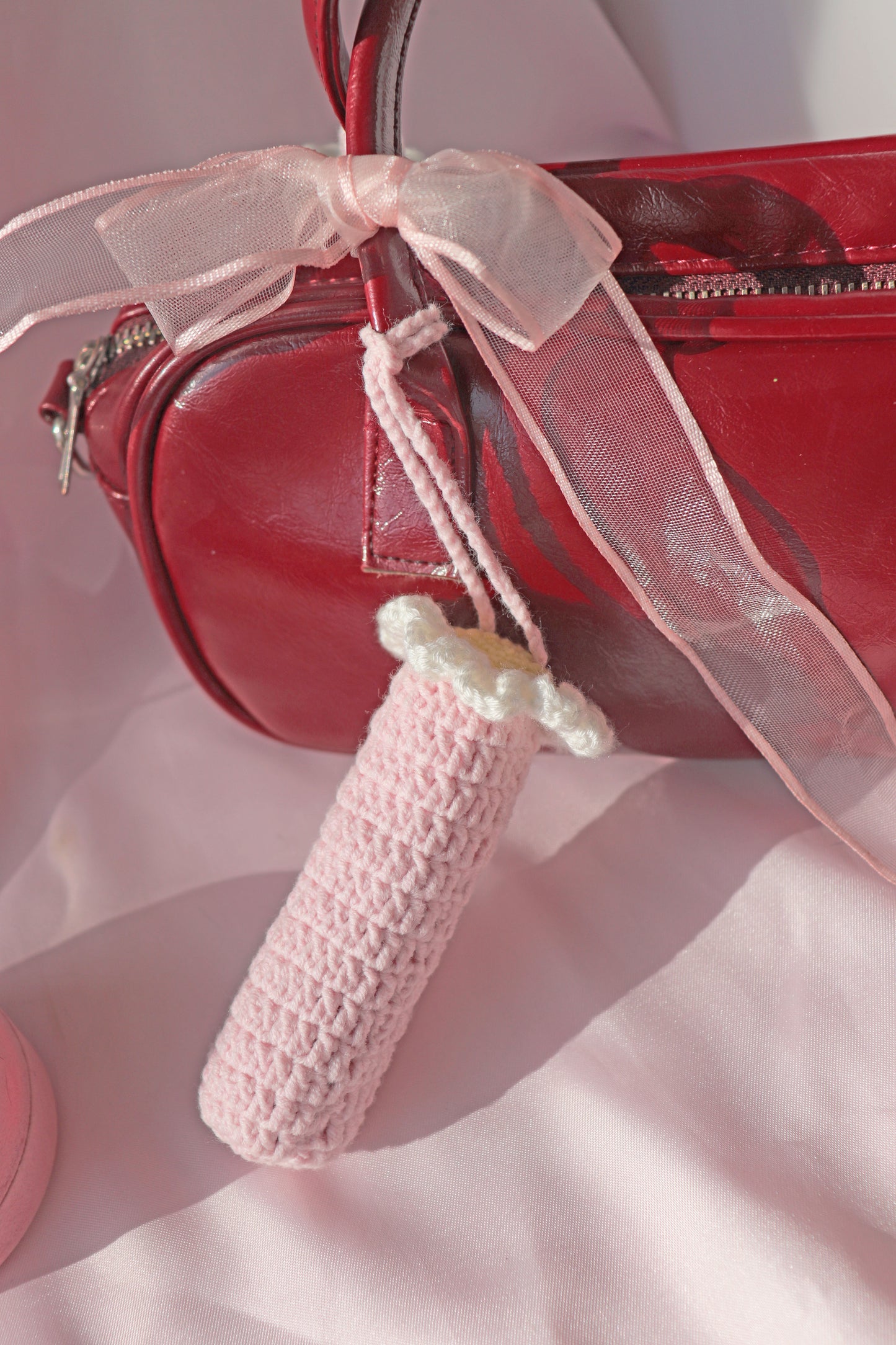 Crochet Lipstick Bag Charm