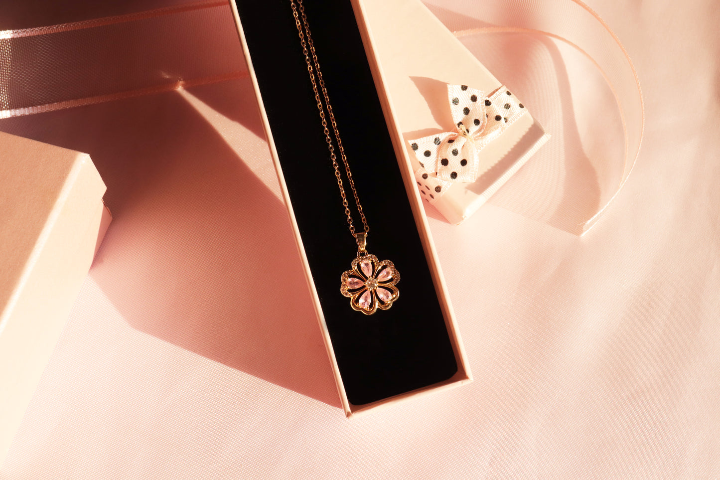 Pink Sundrop Necklace