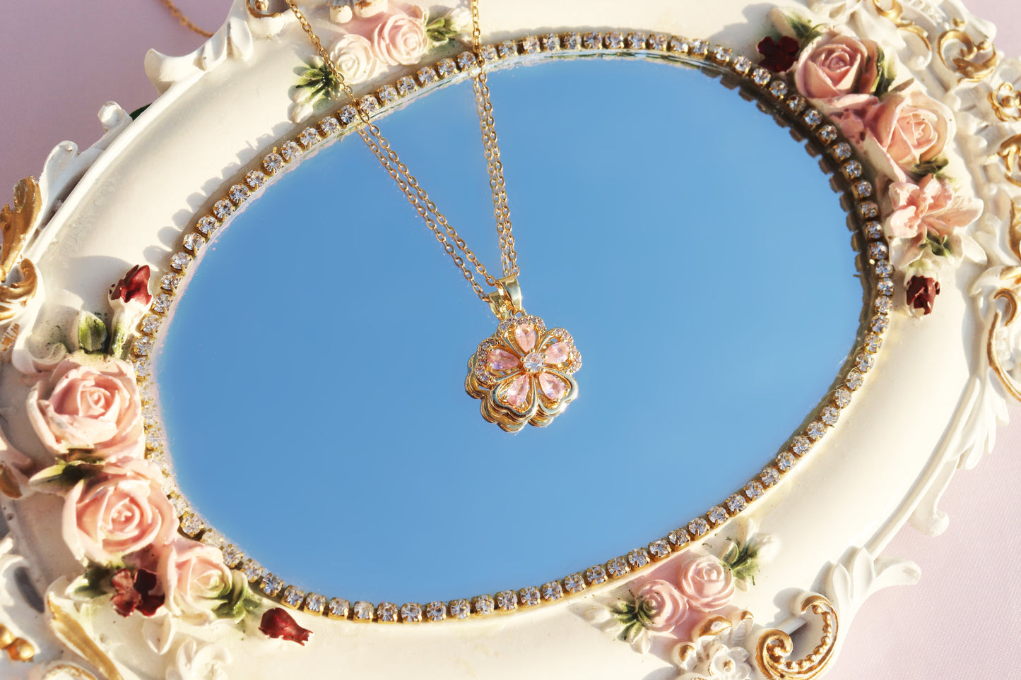 Pink Sundrop Necklace