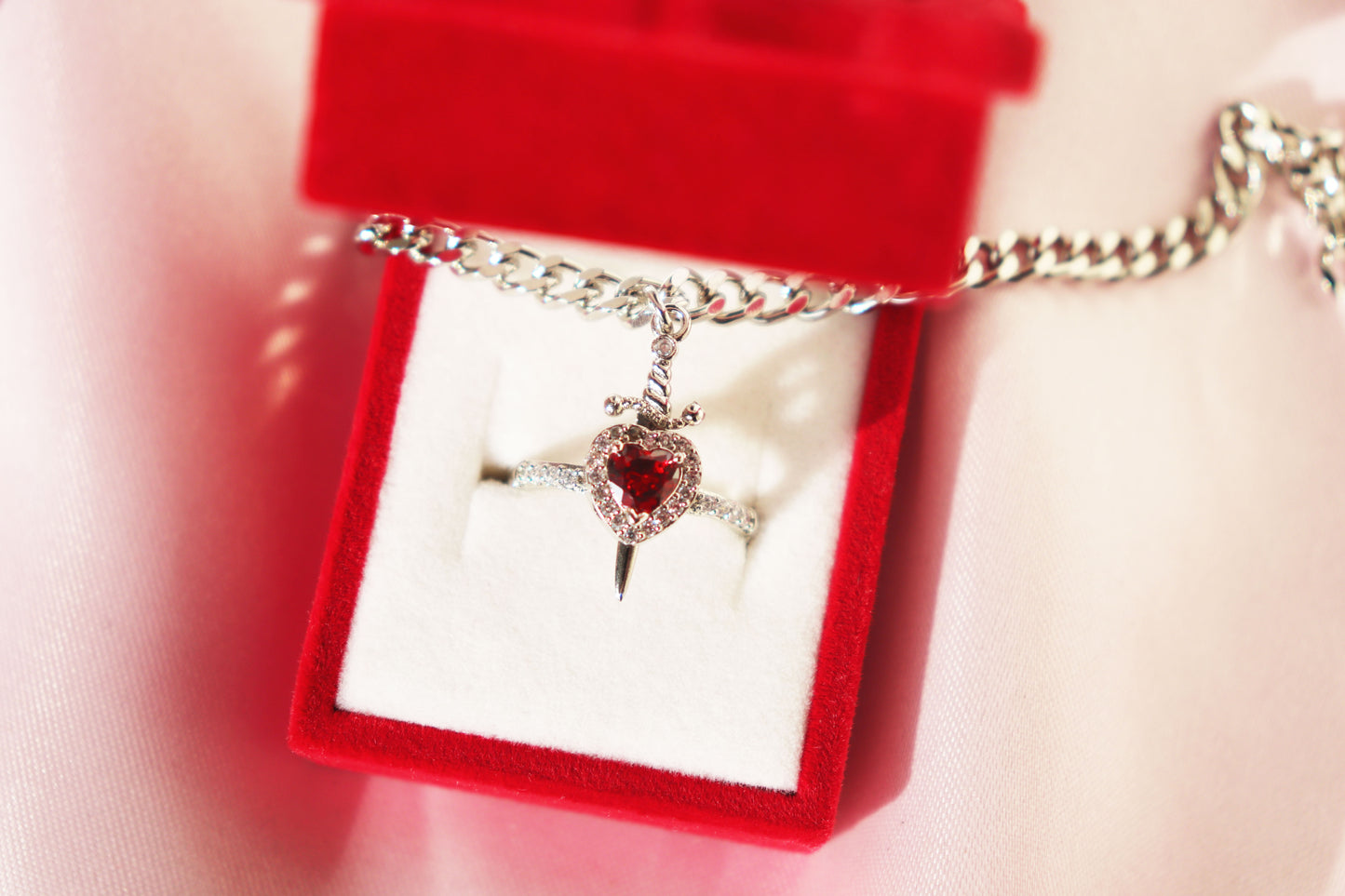 Heart Ring & Sword Bracelet