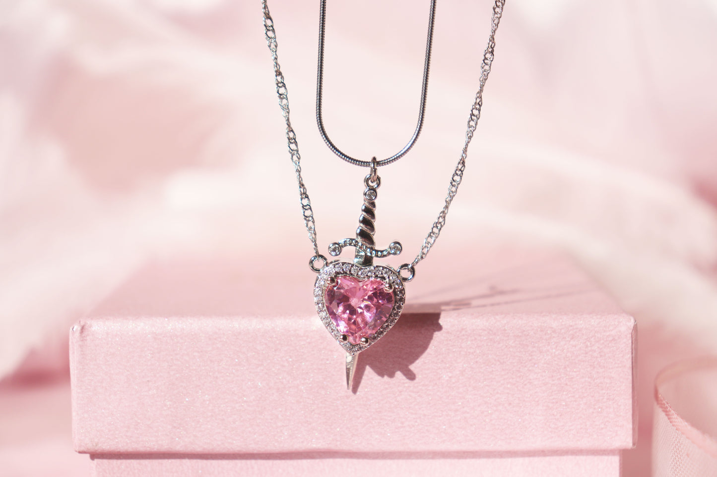 Heart & Sword Necklaces