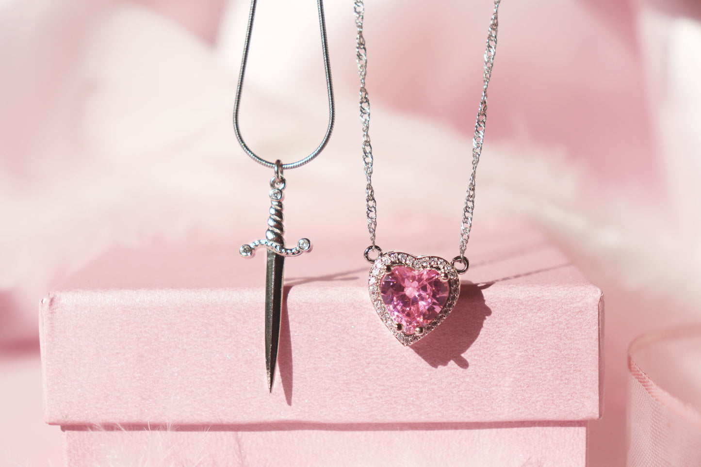 Heart & Sword Necklaces