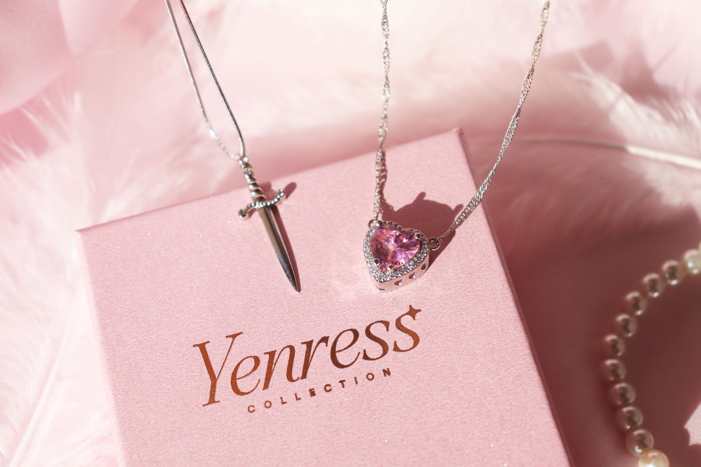 Heart & Sword Necklaces