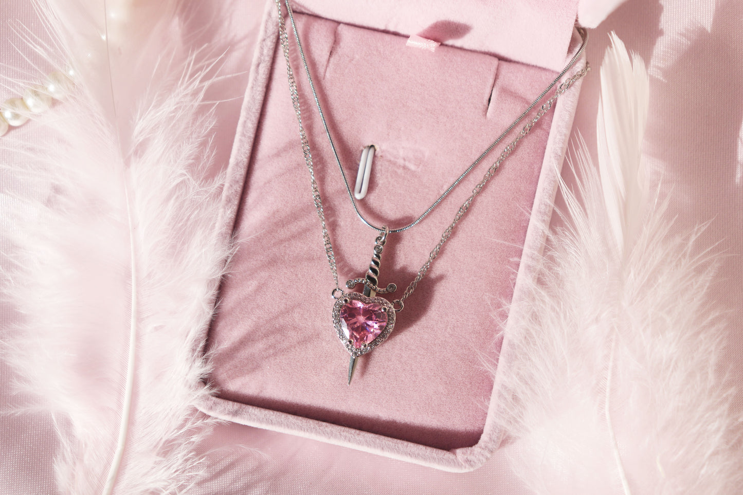 Heart & Sword Necklaces
