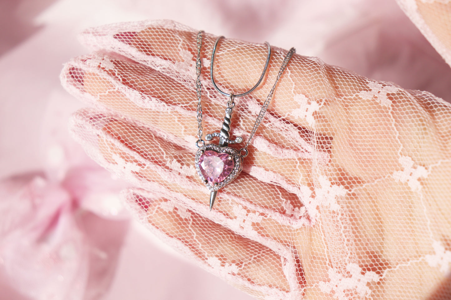 Heart & Sword Necklaces