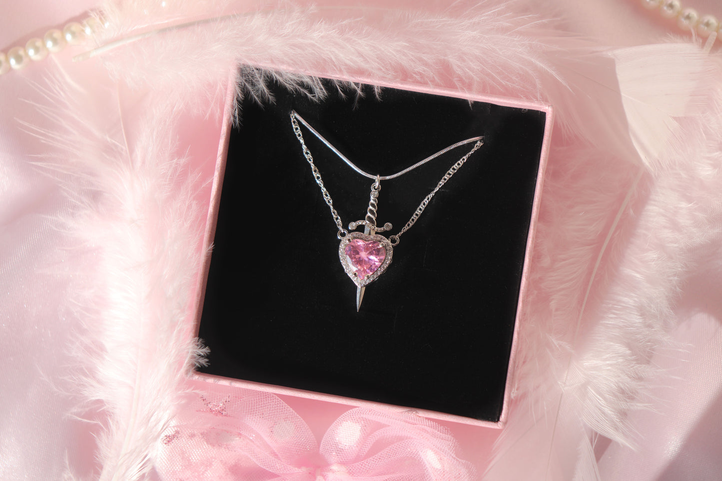Heart & Sword Necklaces