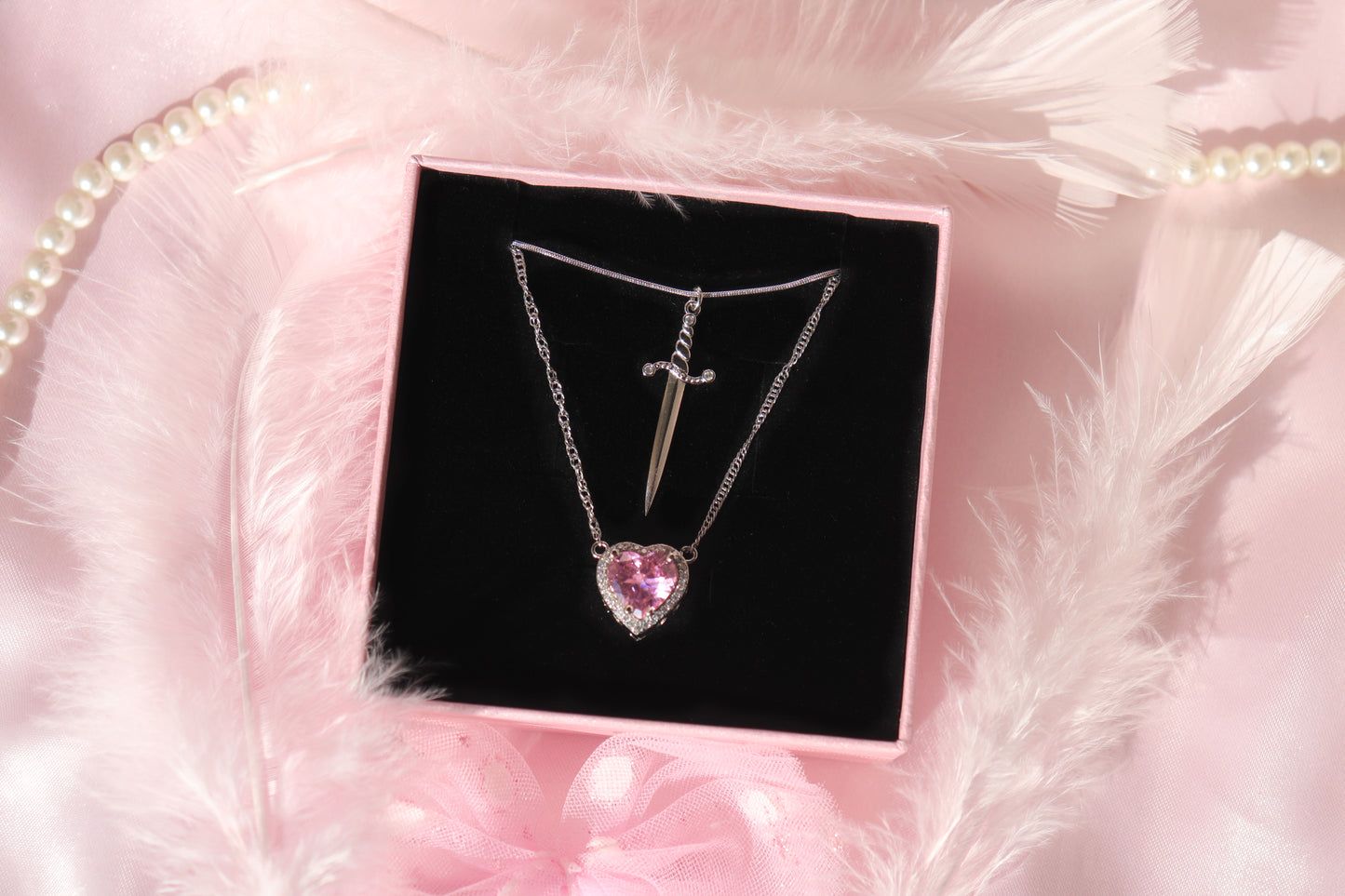 Heart & Sword Necklaces