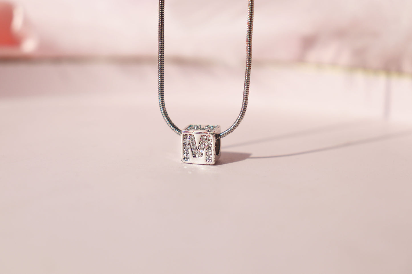 Cube Letter Necklace