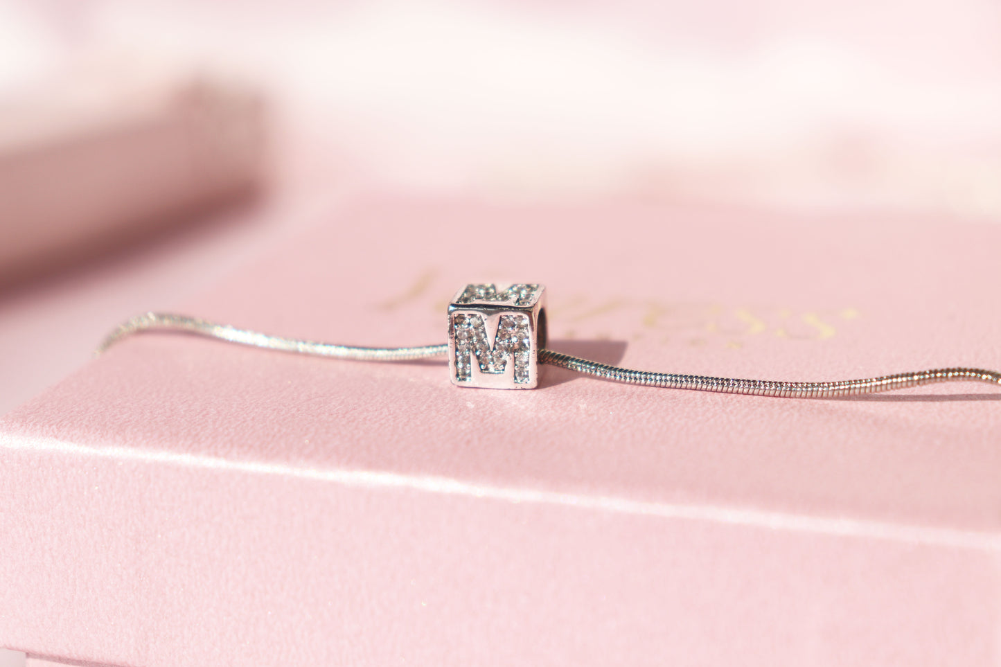Cube Letter Necklace