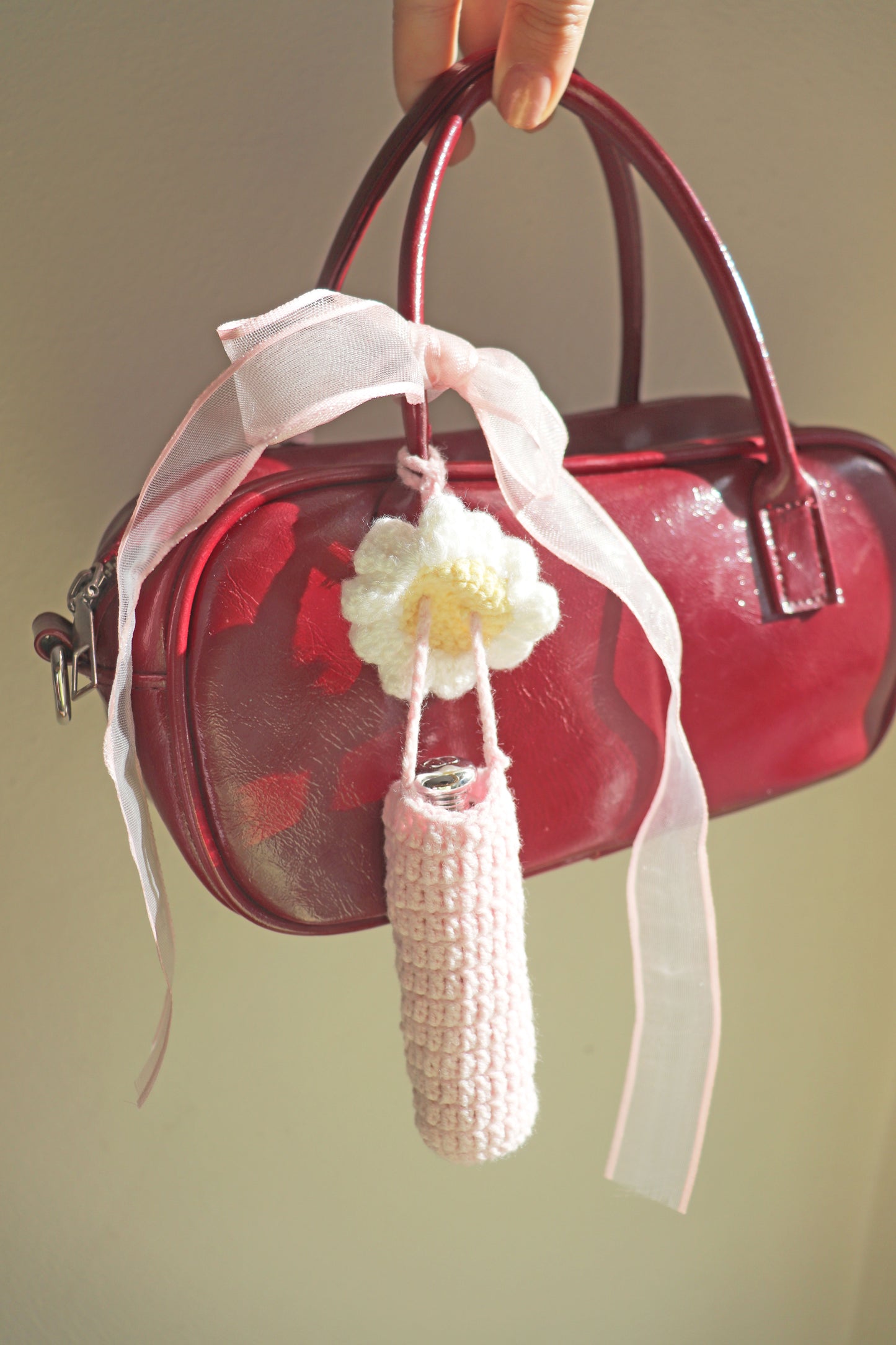Crochet Lipstick Bag Charm