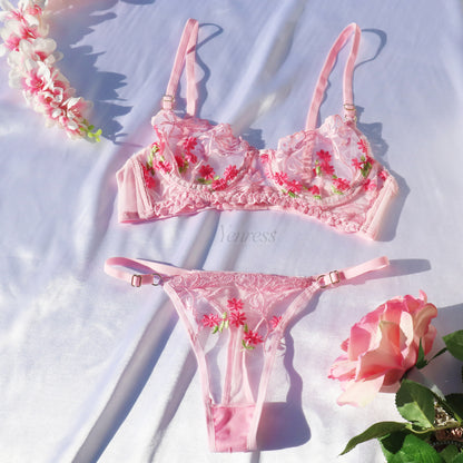 Cherry Blossom Lingerie Set