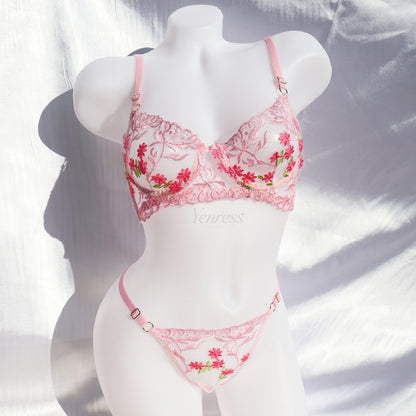 Cherry Blossom Lingerie Set