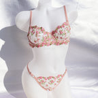 Pink Bouquet Lingerie Set