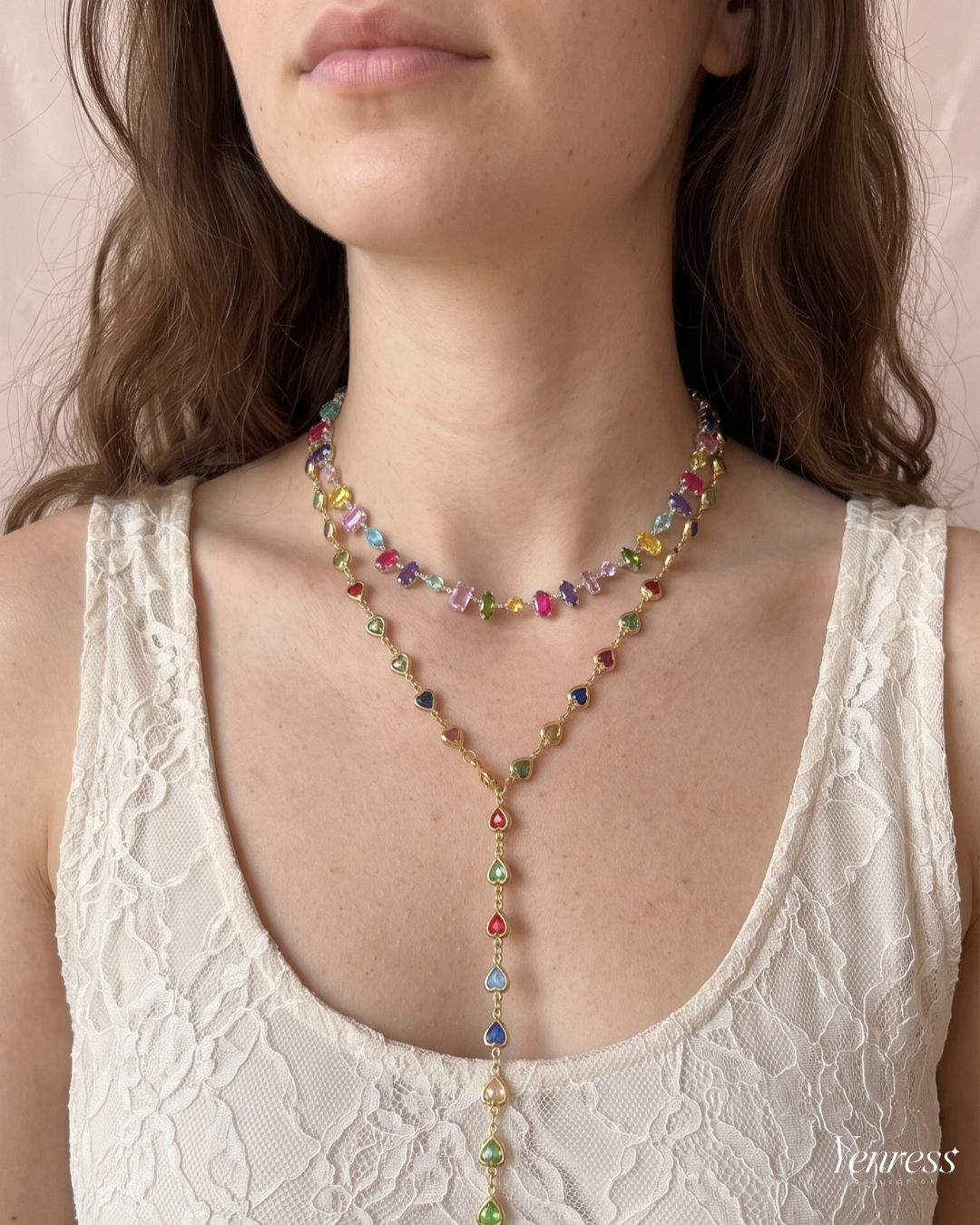 Color Pop Multicolor Stone Necklace