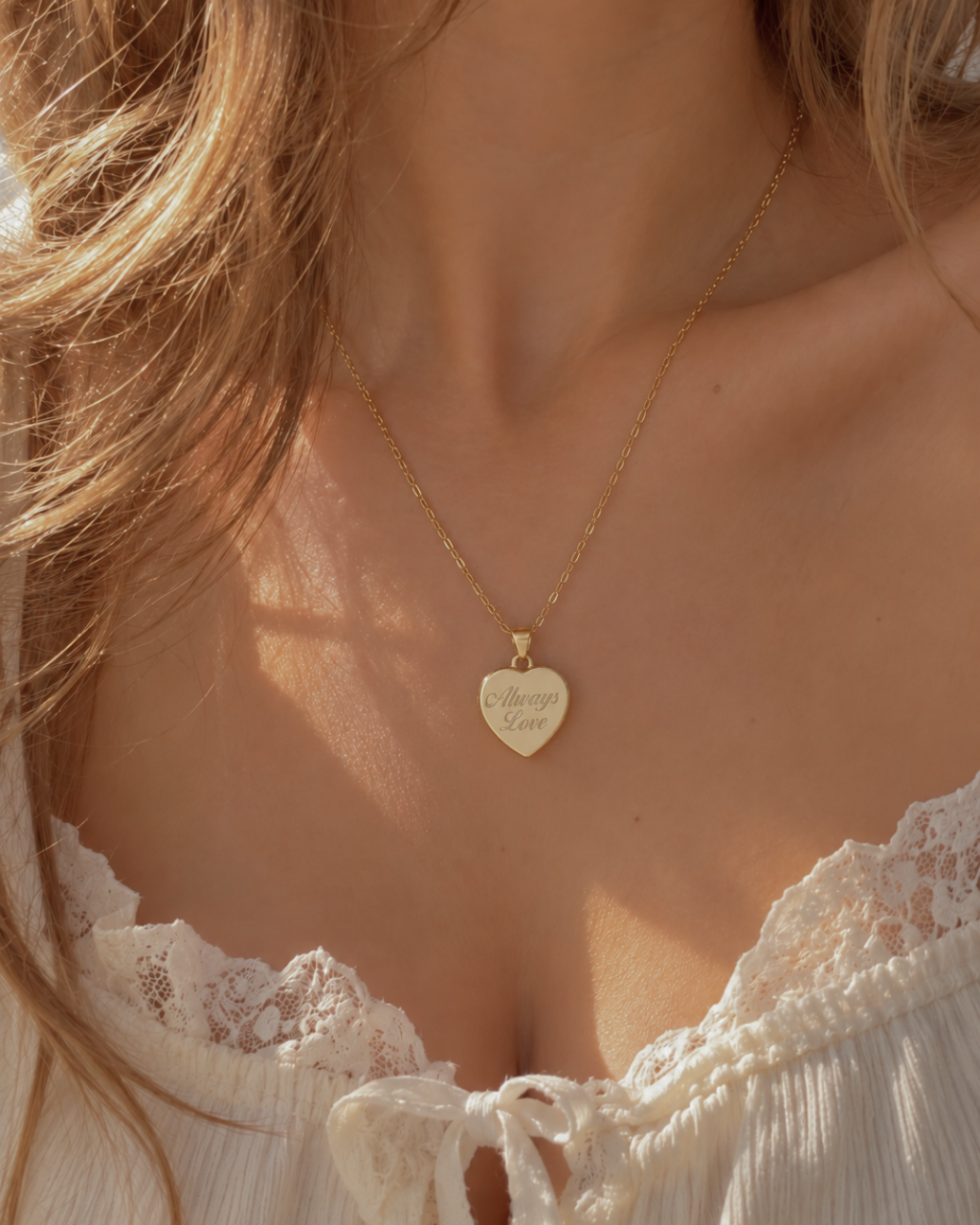 Always Love Heart Locket 925 Sterling Silver Necklace
