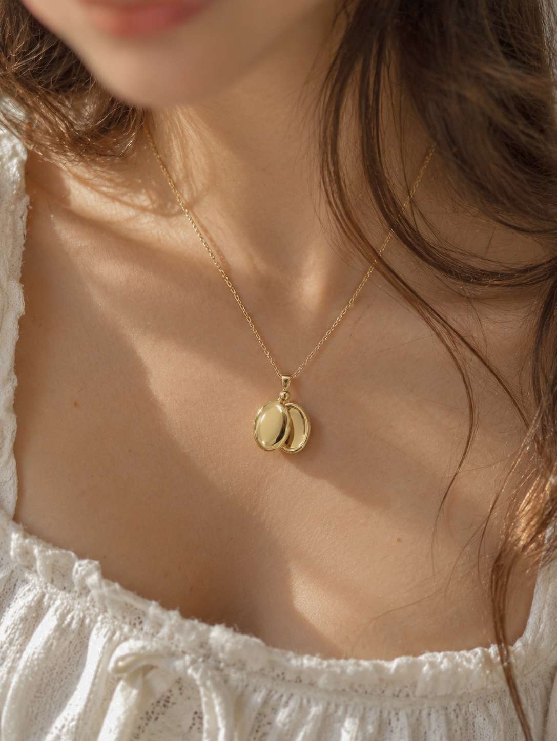Oval Locket 925 Sterling Silver Necklace