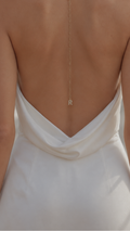 Letter Charm Back & Lariat Necklace