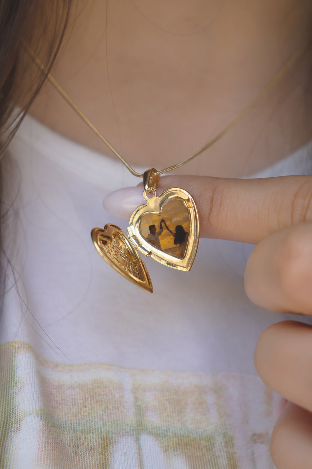 Rose Locket Necklace