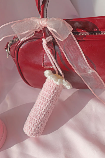 Crochet Lipstick Bag Charm