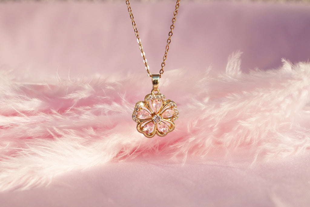 Pink Sundrop Necklace