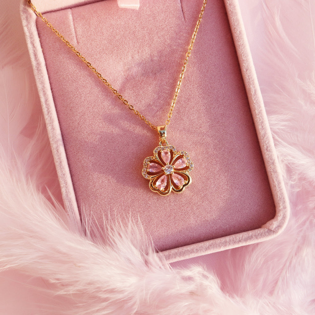 Pink Sundrop Necklace