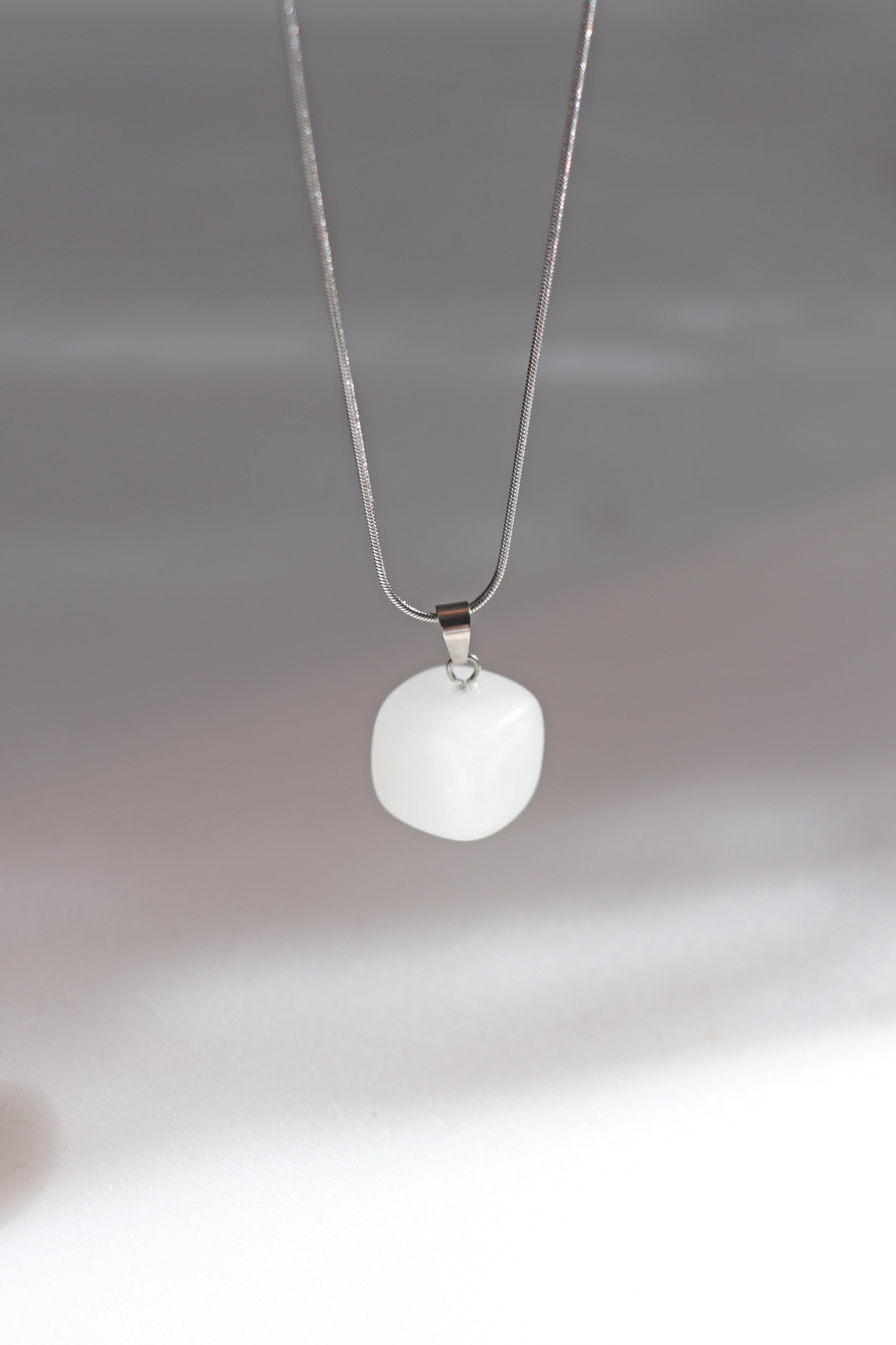 Moonstone Ice Cube Necklace