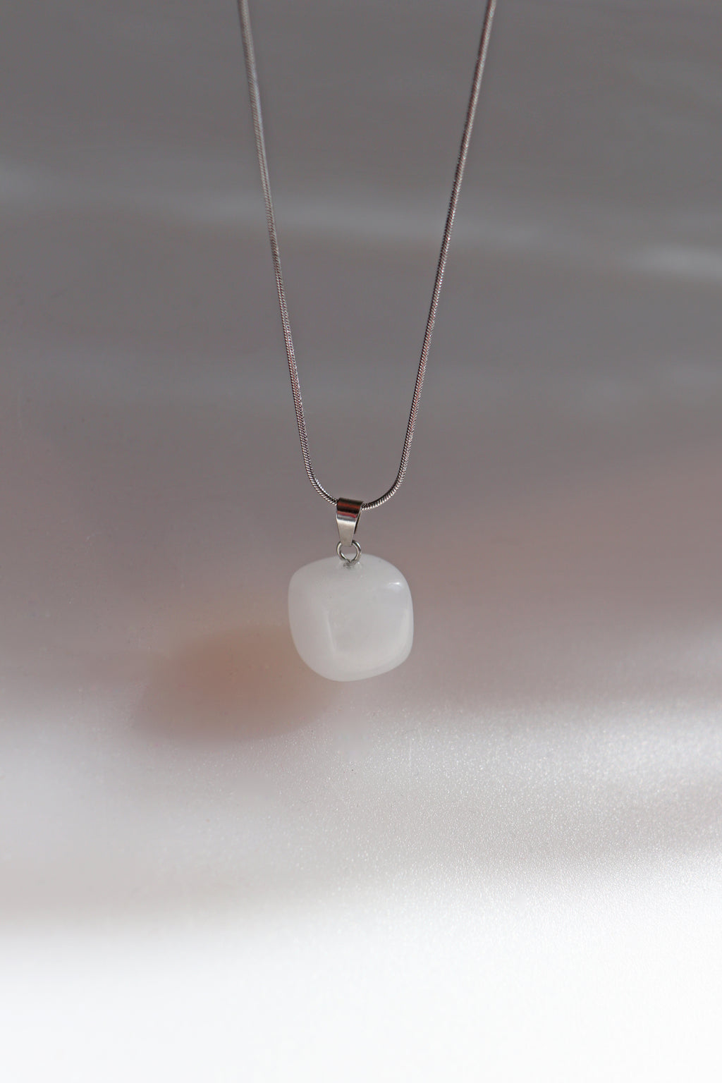 Moonstone Ice Cube Necklace