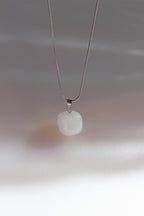Moonstone Ice Cube Necklace