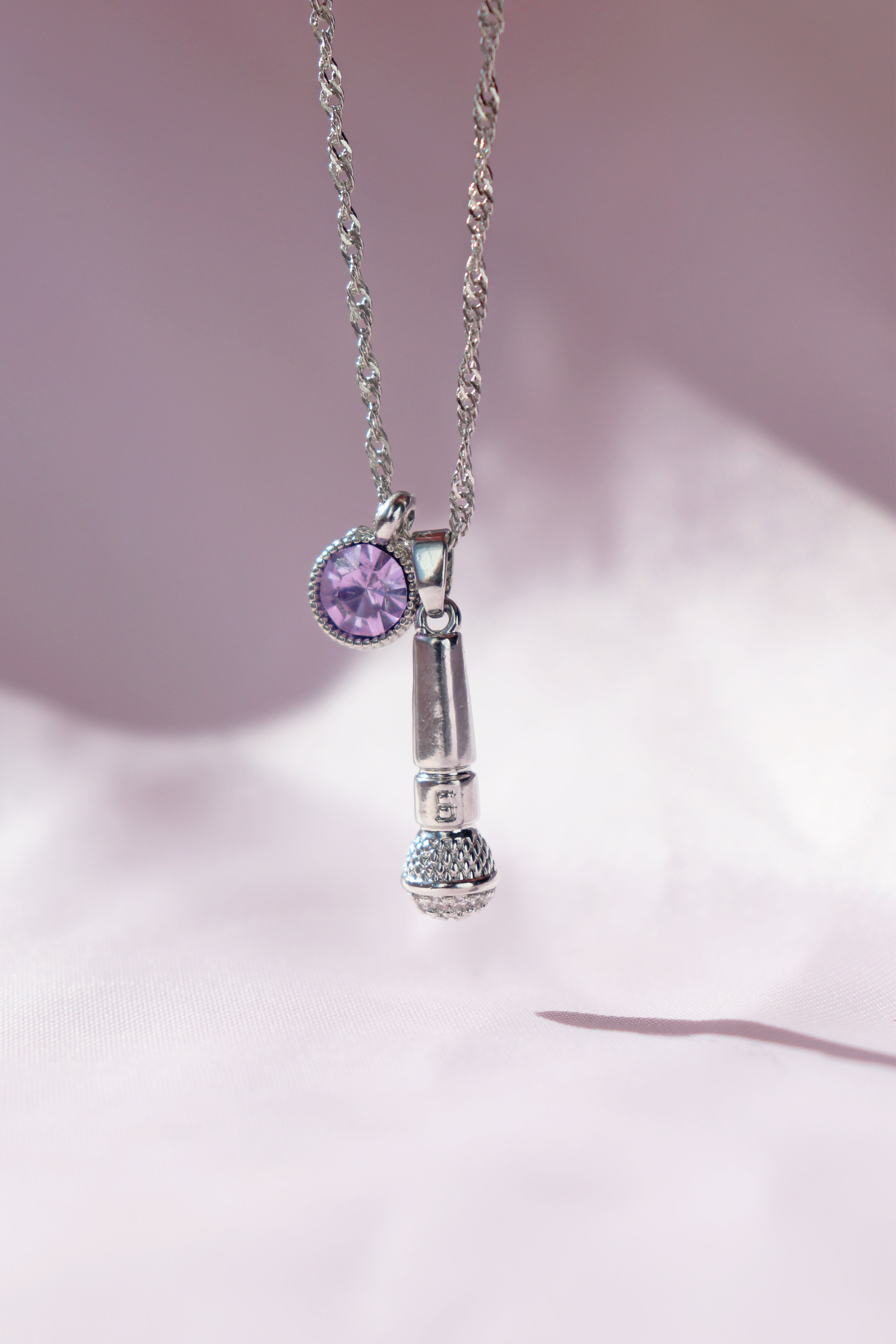 Microphone Charm Necklace