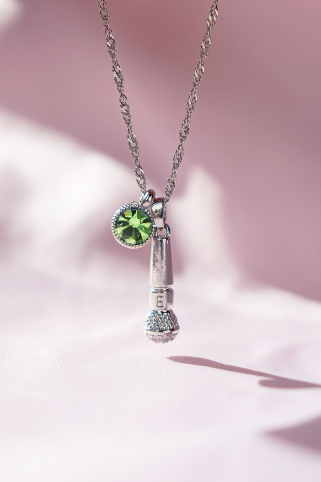 Microphone Charm Necklace