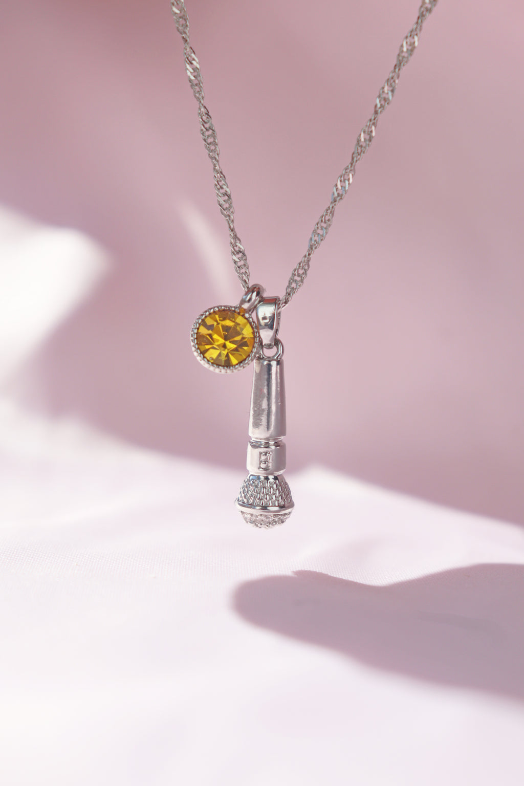 Microphone Charm Necklace