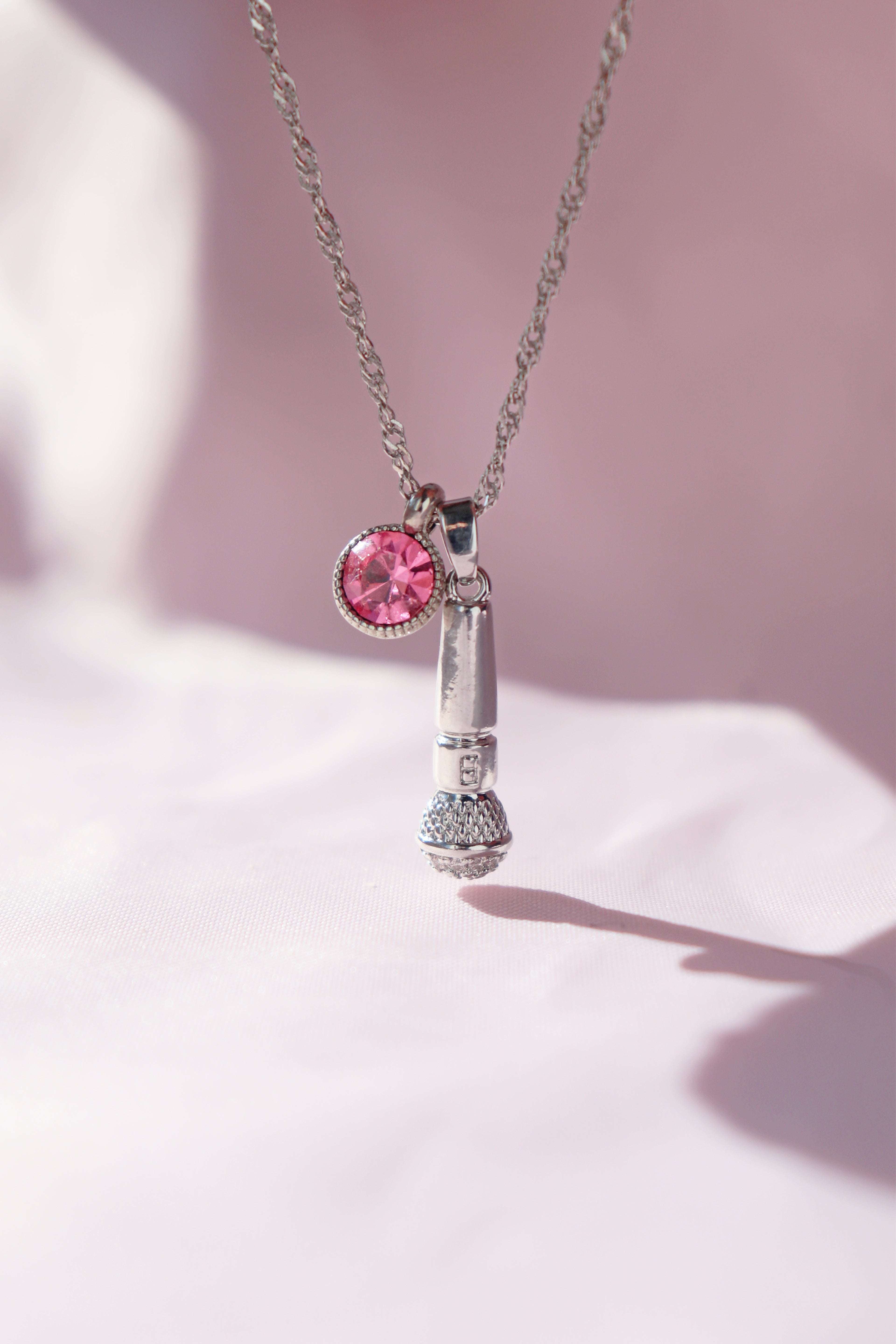Microphone Charm Necklace