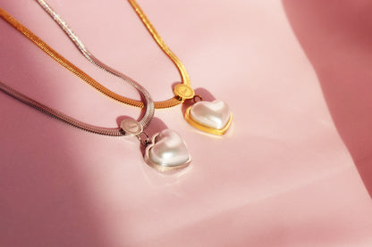 Heart of Pearl Necklace