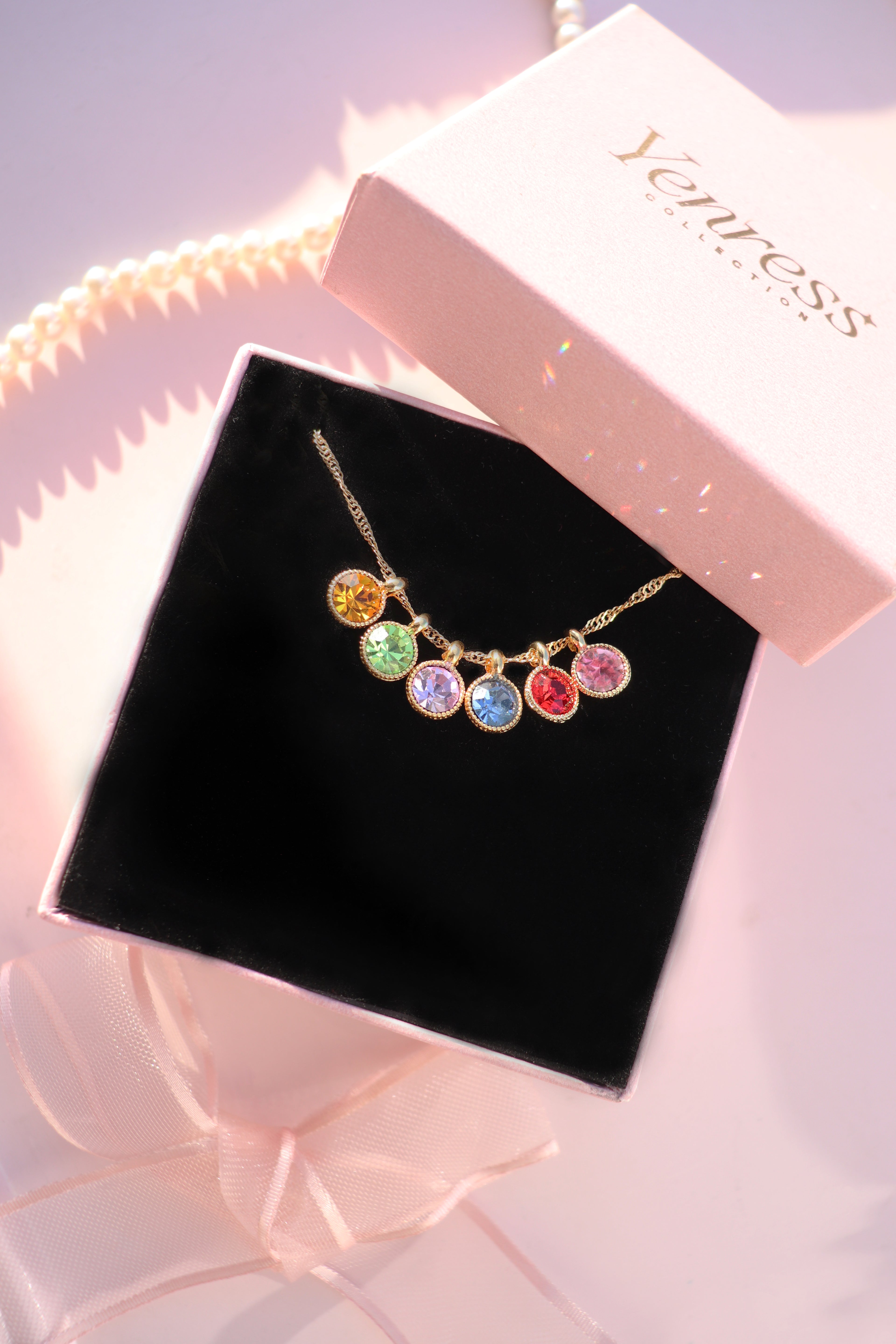 Rainbow Charm Necklace