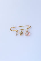 Custom Charm Safety Pin Brooch