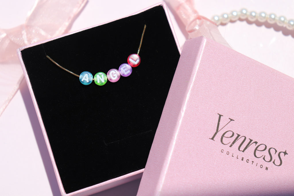 Custom Letter Bead Necklace