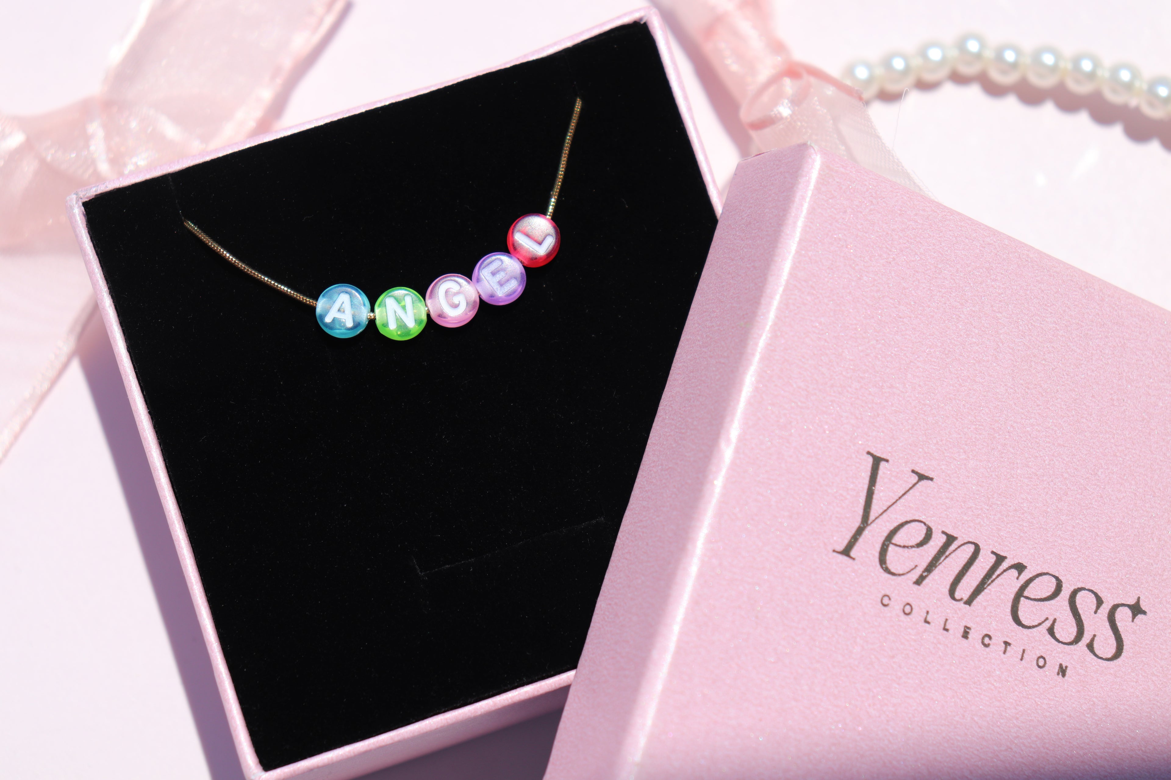 Custom Letter Bead Necklace