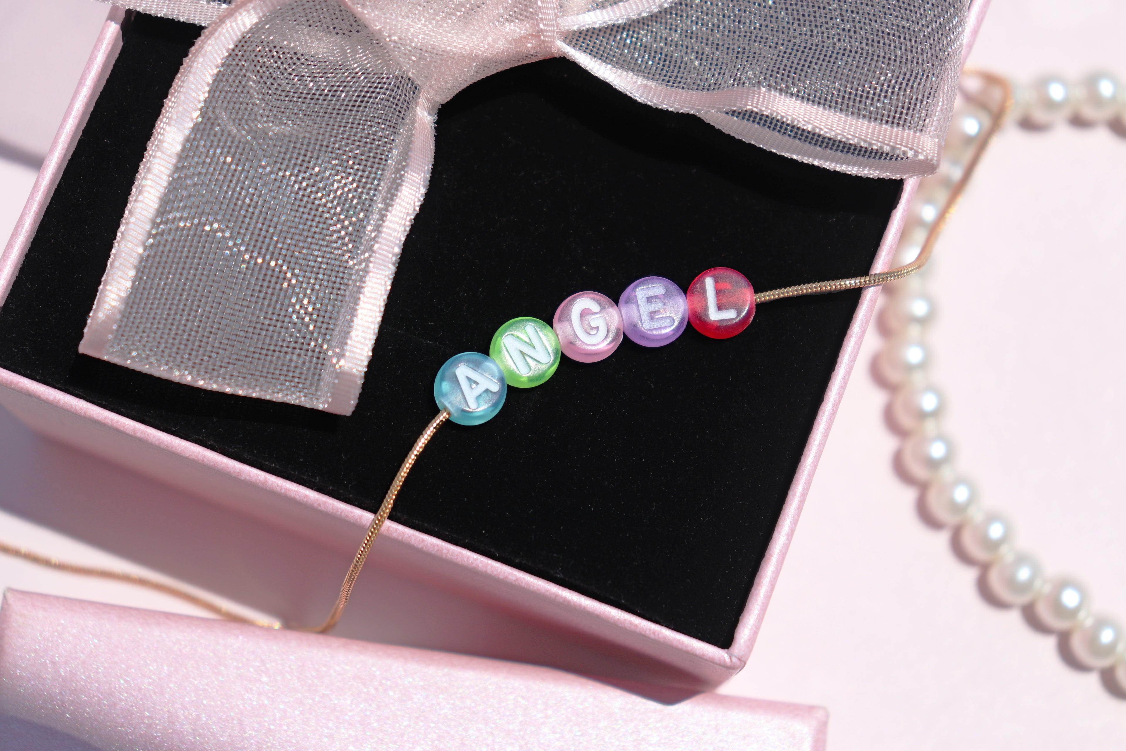 Custom Letter Bead Necklace