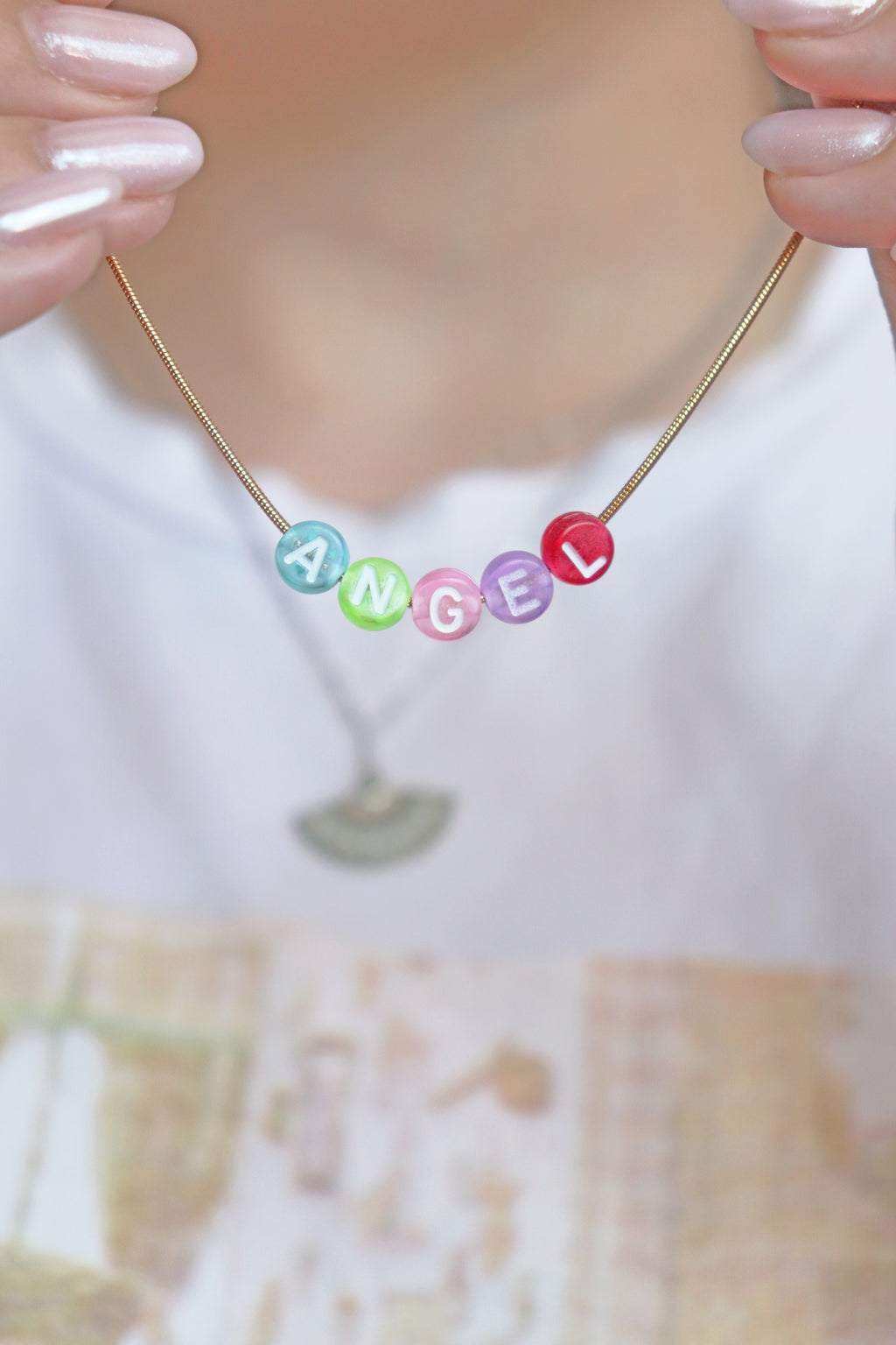 Custom Letter Bead Necklace