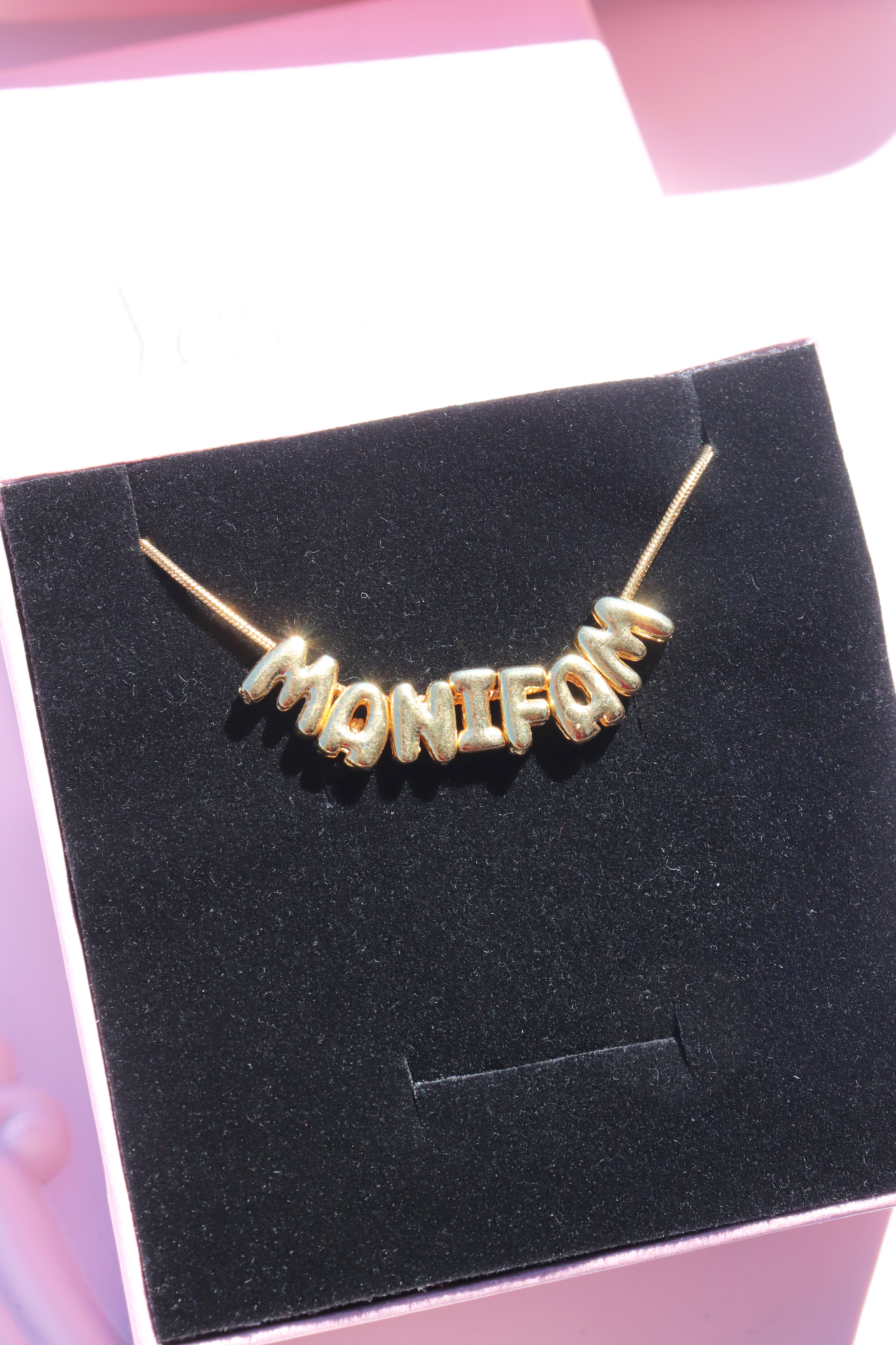 Bubble Letter Necklace