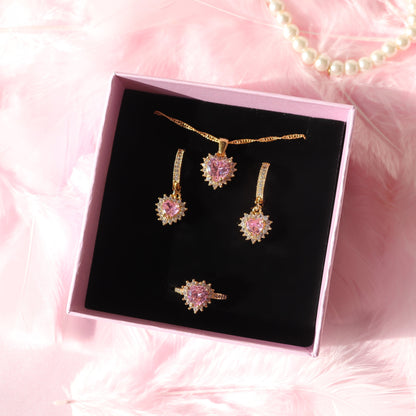 Pink Royal Heart Set