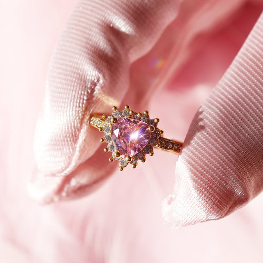 Pink Royal Heart Ring