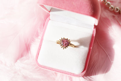 Pink Royal Heart Ring