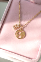 My World Initial Necklace