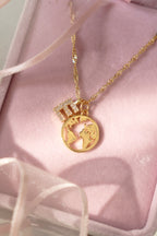 My World Initial Necklace