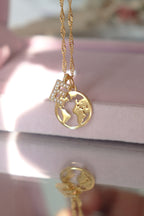My World Initial Necklace