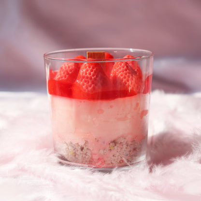 Strawberry Cake Candle