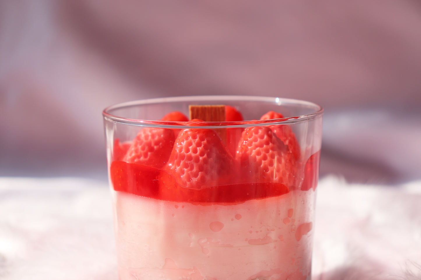 Strawberry Cake Candle