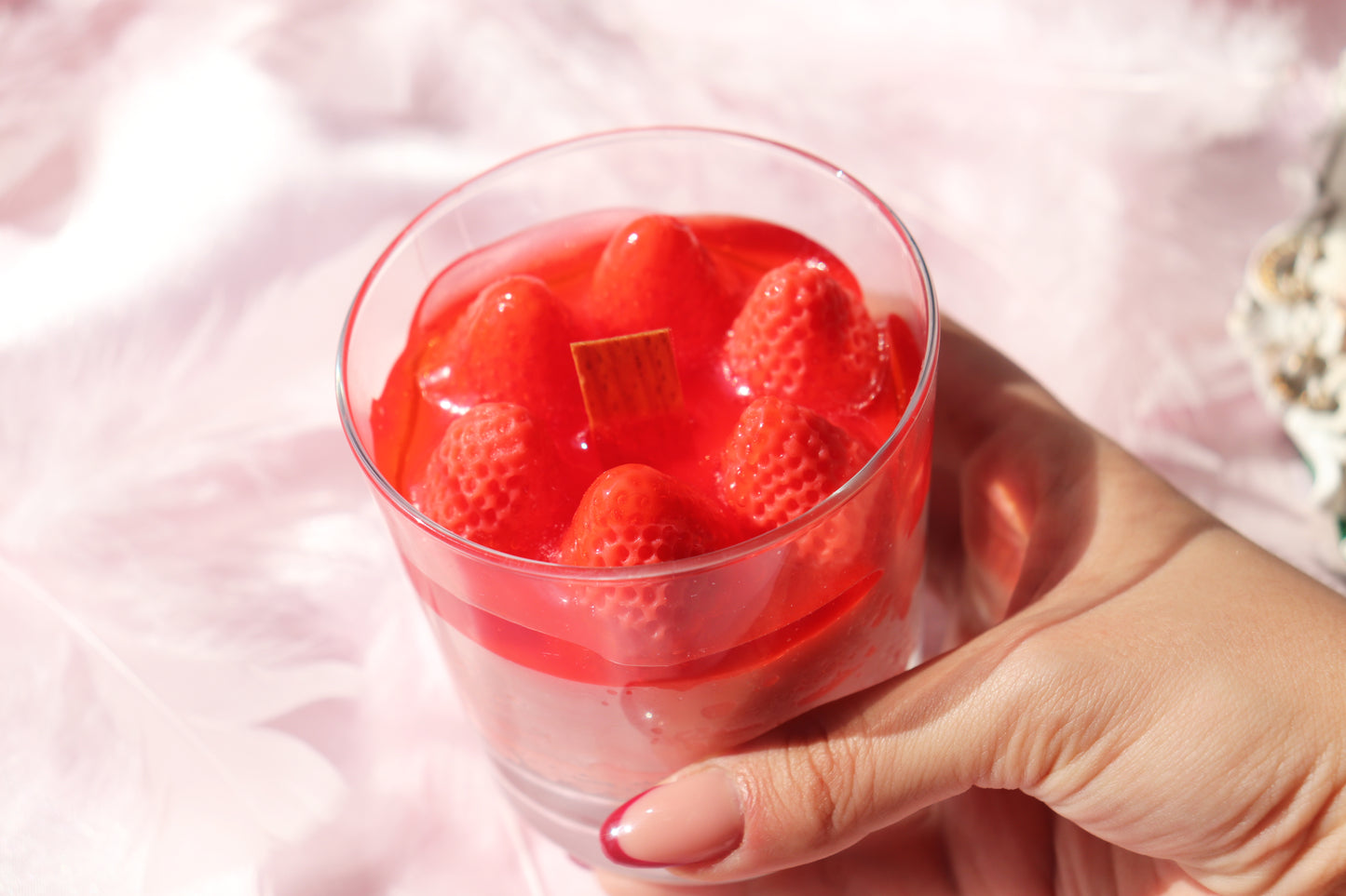 Strawberry Cake Candle